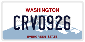 CRV0926  license plate in WA