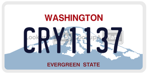 CRY1137  license plate in WA