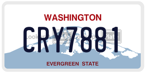 CRY7881 license plate in Washington