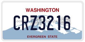 CRZ3216  license plate in WA
