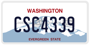 CSC4339  license plate in WA