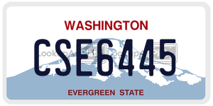 CSE6445  license plate in WA