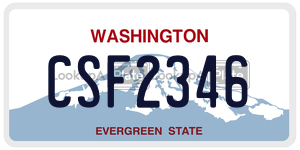 CSF2346  license plate in WA
