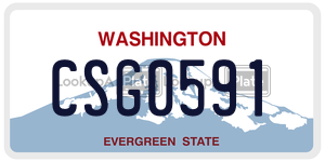 CSG0591  license plate in WA