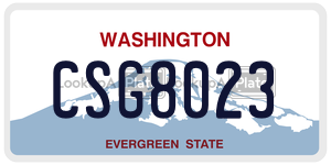 CSG8023  license plate in WA