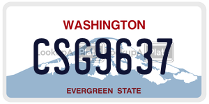 CSG9637  license plate in WA