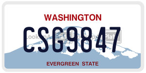 CSG9847  license plate in WA