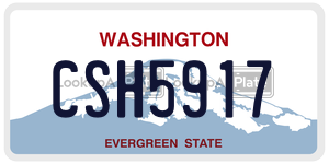 CSH5917  license plate in WA