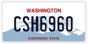 CSH6960  license plate in WA