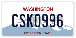 CSK0996  license plate in WA
