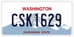 CSK1629  license plate in WA