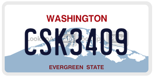 CSK3409  license plate in WA