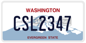 CSL2347  license plate in WA