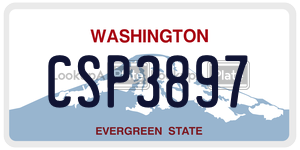 CSP3897  license plate in WA