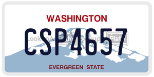 CSP4657  license plate in WA