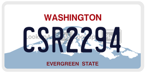 CSR2294  license plate in WA