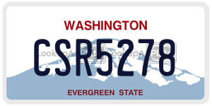 CSR5278  license plate in WA