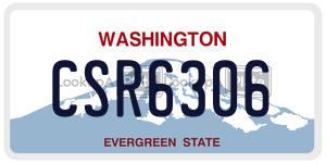 CSR6306  license plate in WA