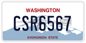 CSR6567  license plate in WA