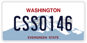 CSS0146  license plate in WA