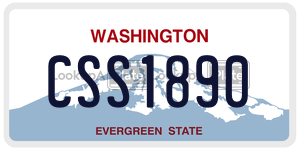 CSS1890  license plate in WA