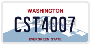 CST4007  license plate in WA