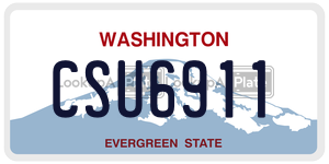 CSU6911  license plate in WA