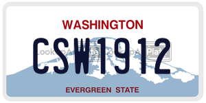 CSW1912  license plate in WA