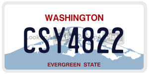 CSY4822  license plate in WA