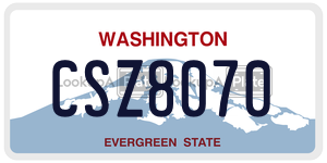 CSZ8070  license plate in WA