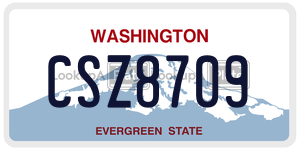CSZ8709  license plate in WA
