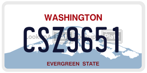 CSZ9651  license plate in WA