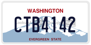 CTB4142  license plate in WA