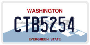 CTB5254  license plate in WA