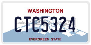 CTC5324  license plate in WA