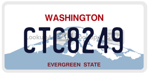 CTC8249  license plate in WA