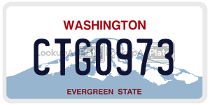 CTG0973  license plate in WA