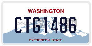 CTG1486  license plate in WA