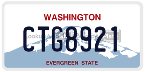 CTG8921  license plate in WA