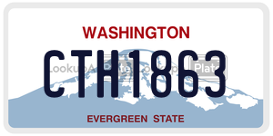 CTH1863  license plate in WA
