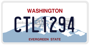 CTL1294  license plate in WA