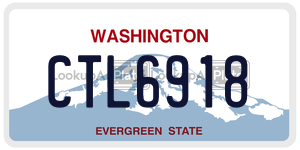 CTL6918  license plate in WA