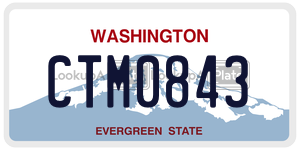 CTM0843  license plate in WA