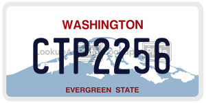 CTP2256  license plate in WA