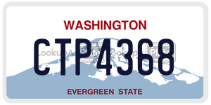 CTP4368  license plate in WA