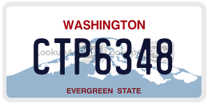 CTP6348  license plate in WA