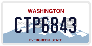 CTP6843  license plate in WA