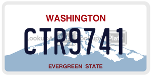 CTR9741  license plate in WA