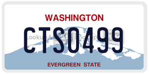 CTS0499  license plate in WA