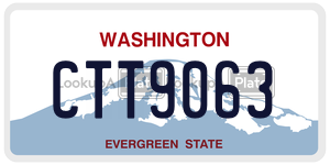 CTT9063  license plate in WA